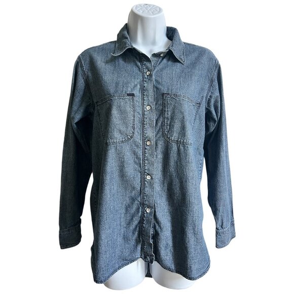 Madewell Women’s Button Down Farmcore Chambray Shirt - Picture 1 of 4
